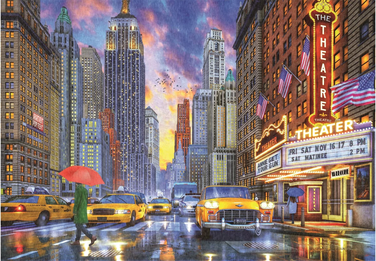 Puzzle Manhattan sotto la pioggia