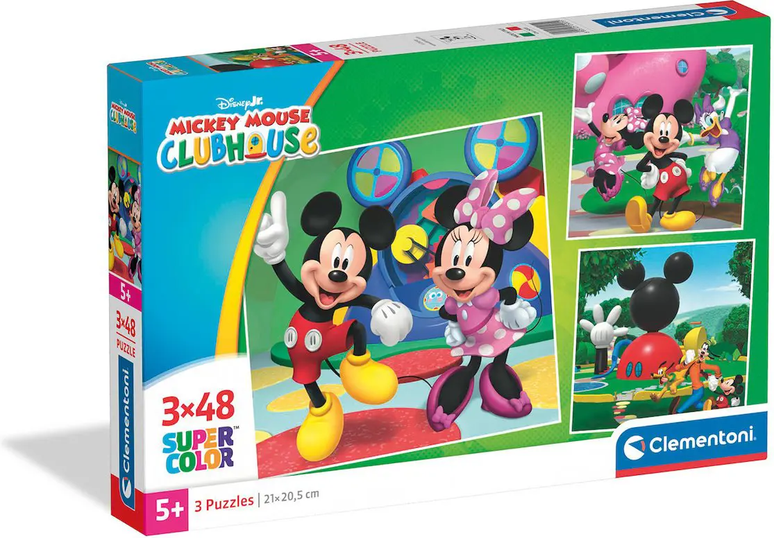 Puzzle 3x48 Mickey Mouse, Minnie