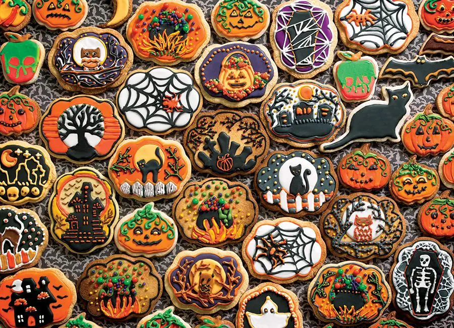 Puzzle Halloween Cookies