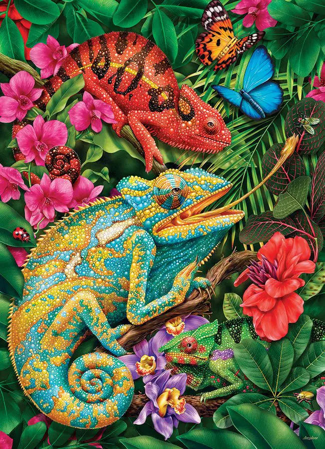 Puzzle Karma chameleón