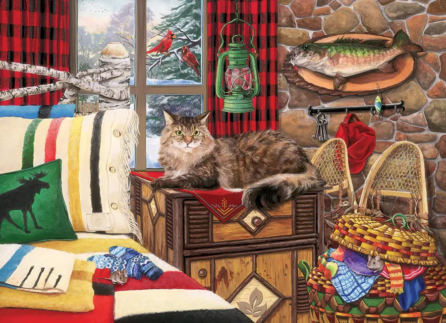 Puzzle Lodge Cat