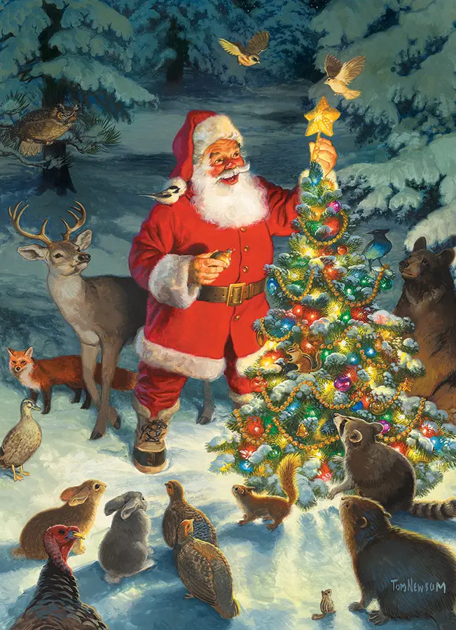 Puzzle Santas Tree