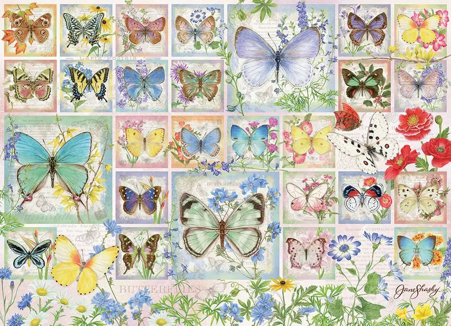 Puzzle Azulejos Borboleta
