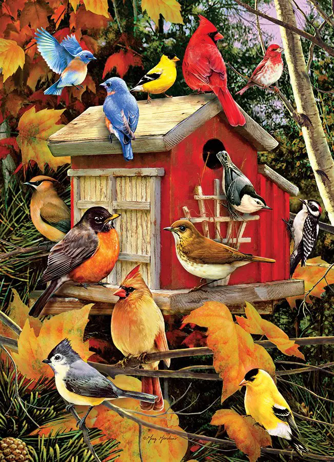 Puzzle Fall Birdhouse