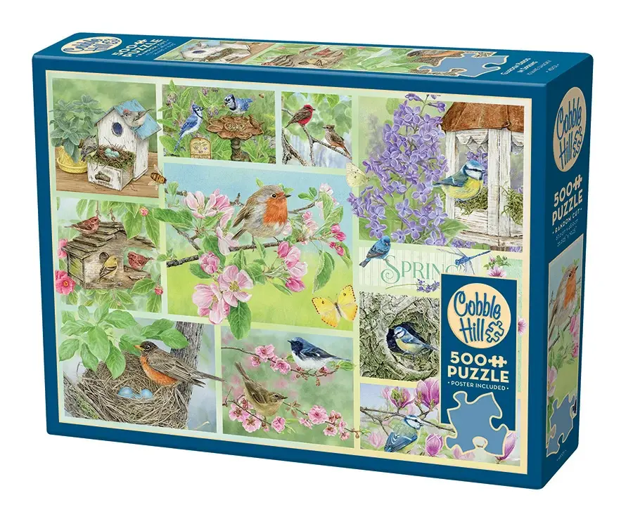 Puzzle Tuinvogels in de lente