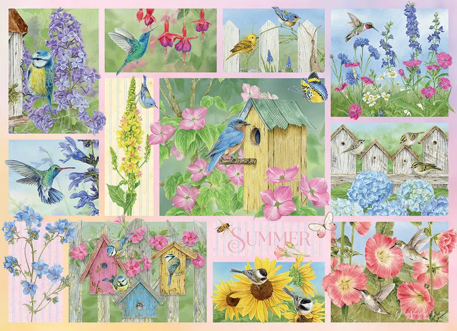 Puzzle Garden Birds in Spring