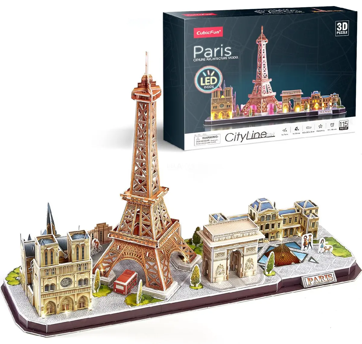 Puzzle City Line Paris, LED