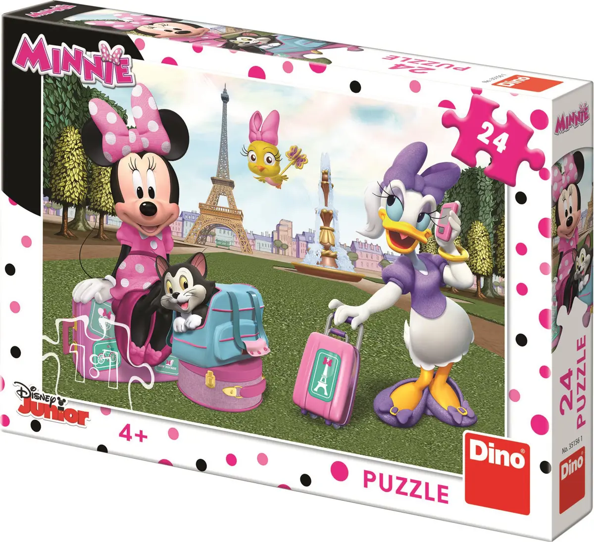 Puzzle Minnie v Paříži 24 dílků