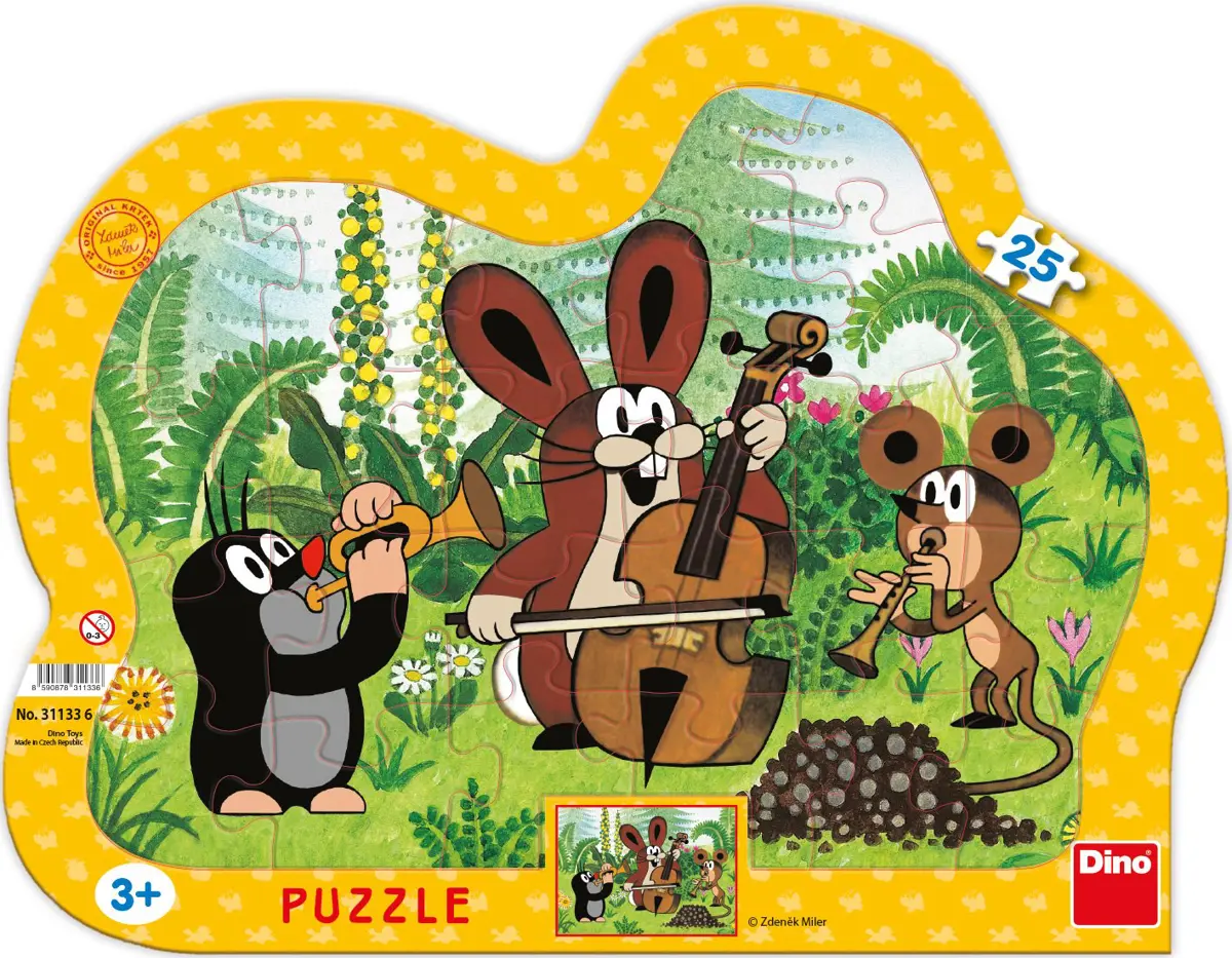 Puzzle Krtko muzikant 25 dielikov