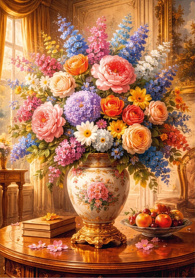 Puzzle Floral still life XL