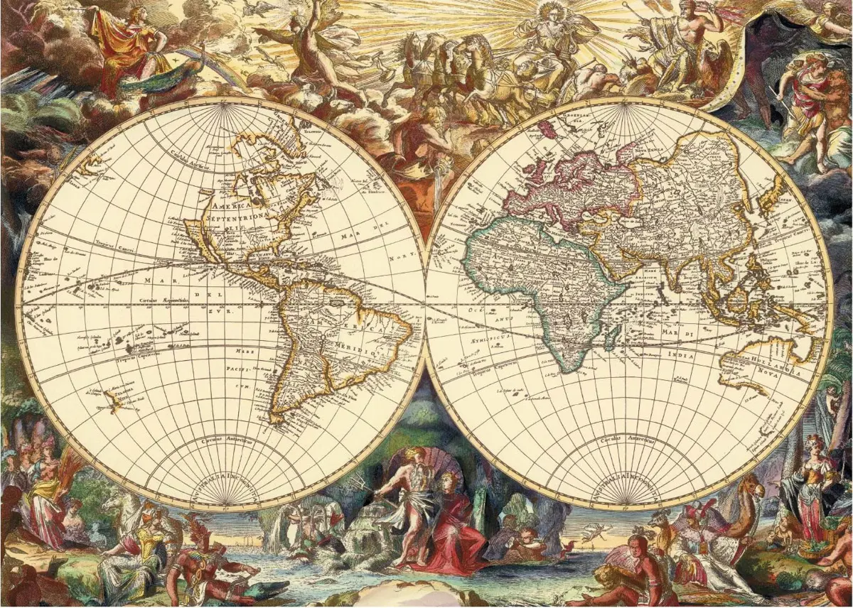 Puzzle Antique world map II
