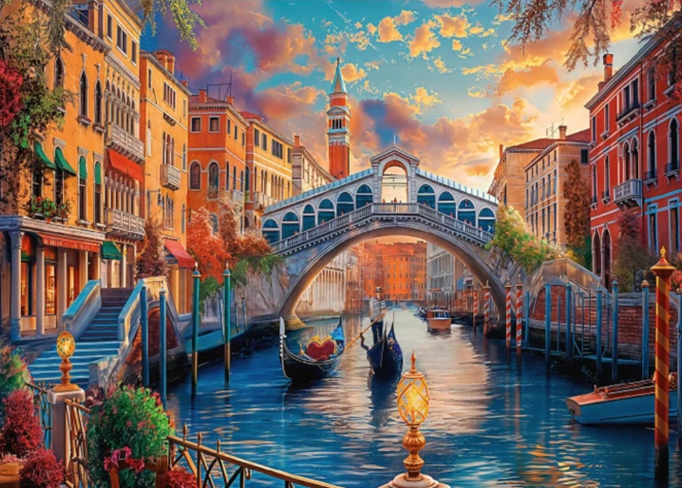 Puzzle Maľované Benátky