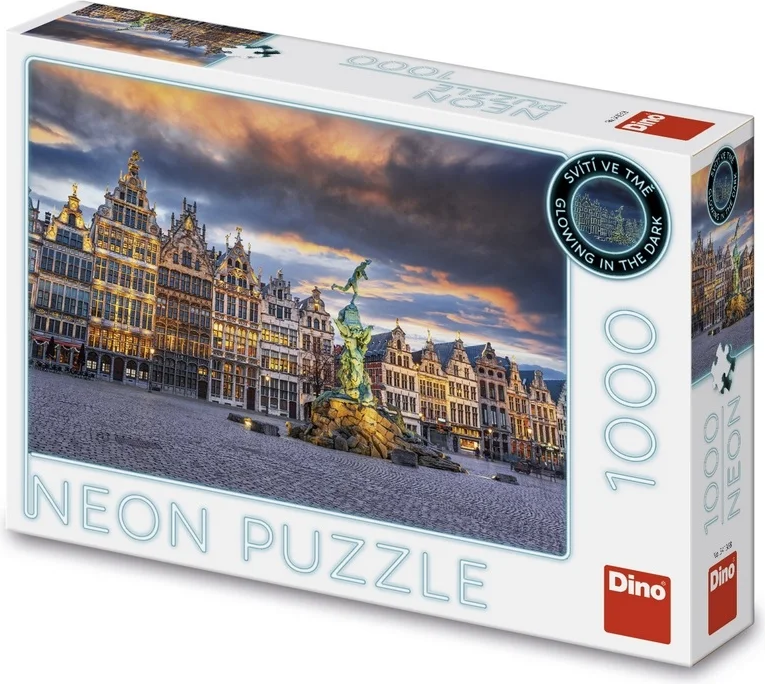 Puzzle Búrka nad antverpským neónom