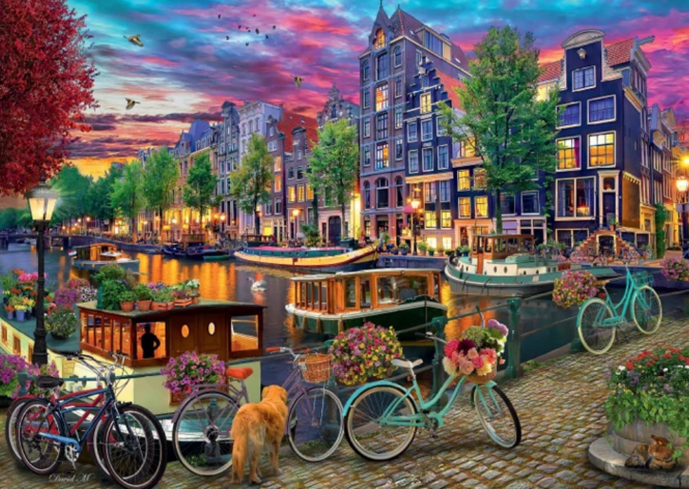 Puzzle Amsterdam peint