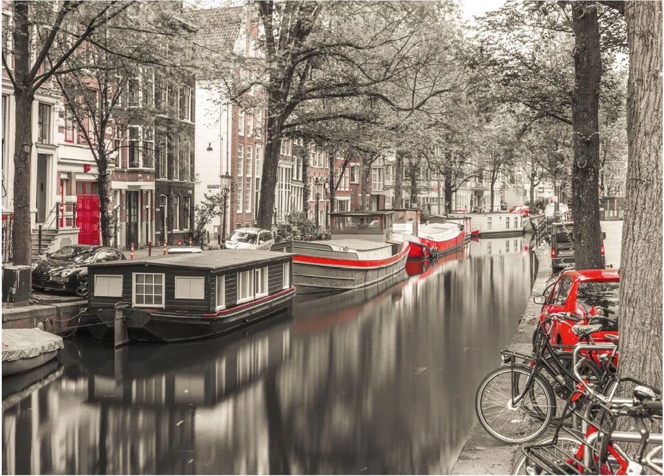 Puzzle Kanál v Amsterdame