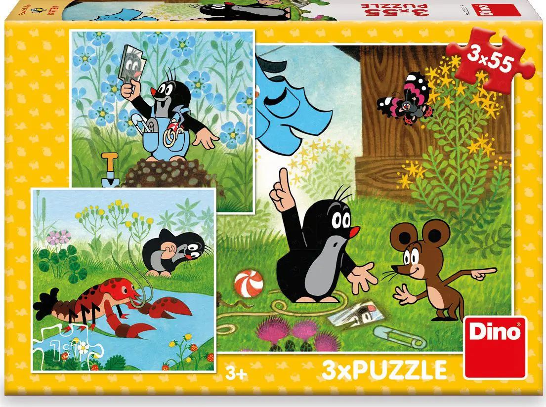 Puzzle Krt in kombinezoni 3x55