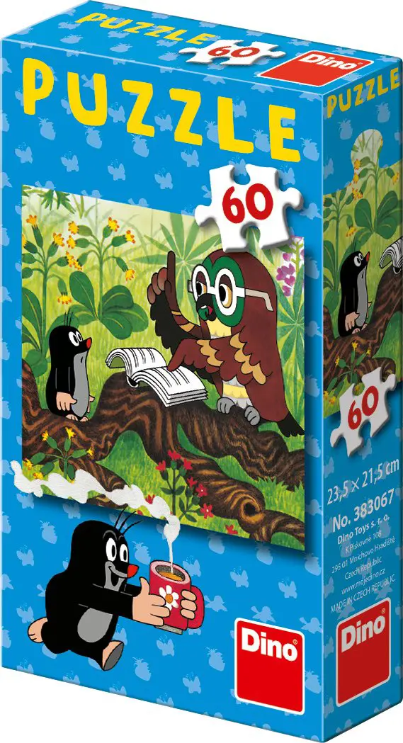 Puzzle The mole learns 60 pieces