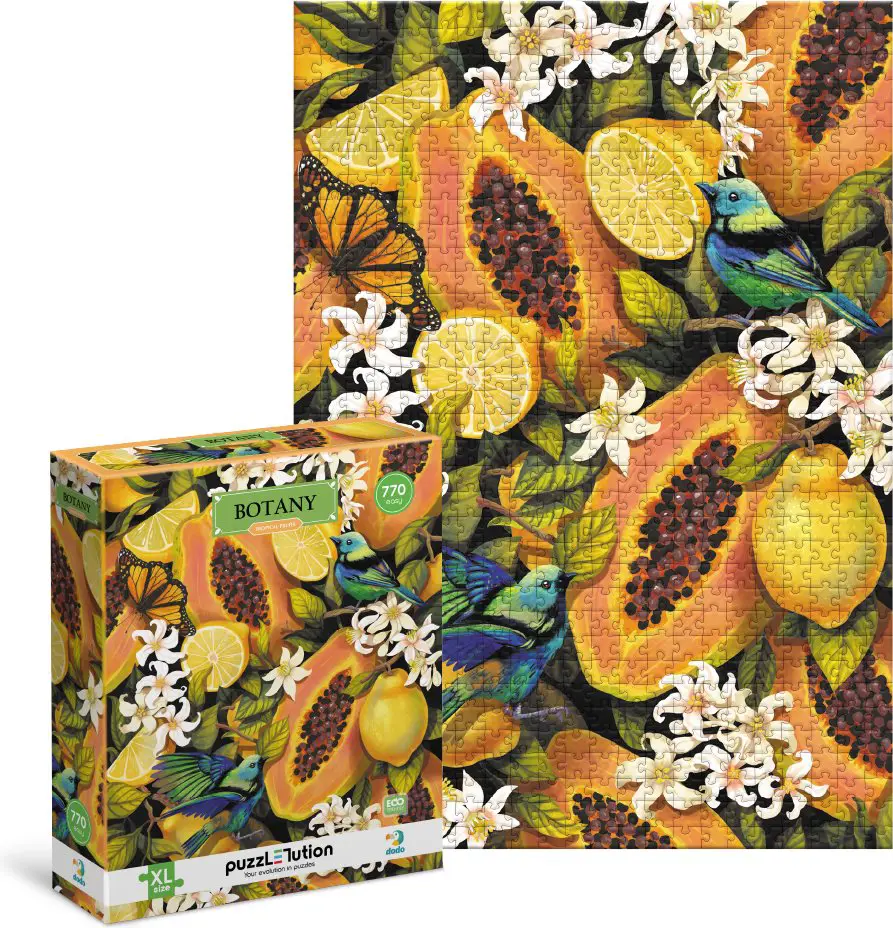 Puzzle Botanika: Tropické ovocie