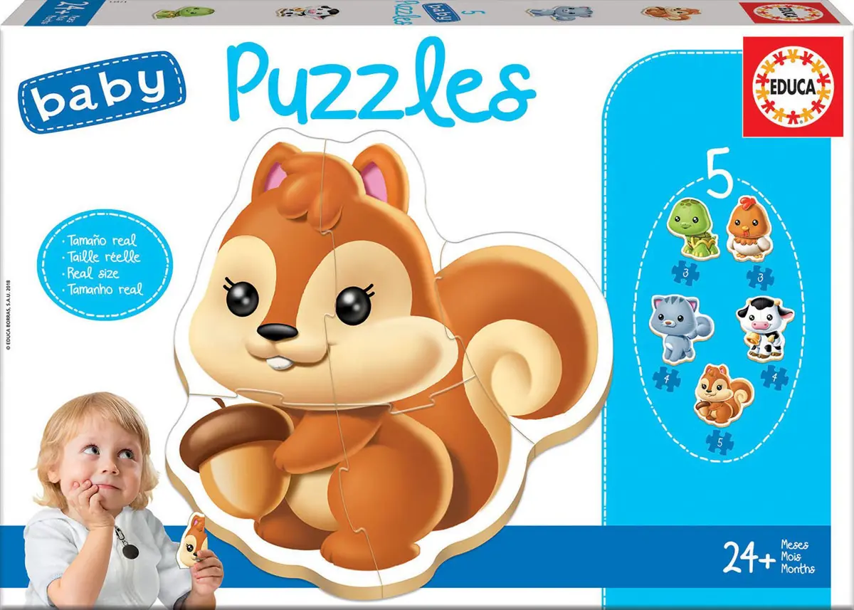 Puzzle 4in1 Baby Animals II