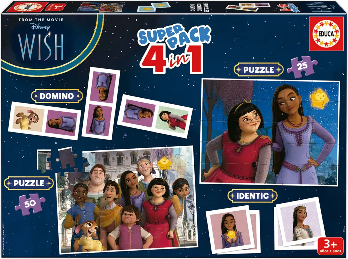 Puzzle 4v1 Superpack Wish - puzzle, memory, domino