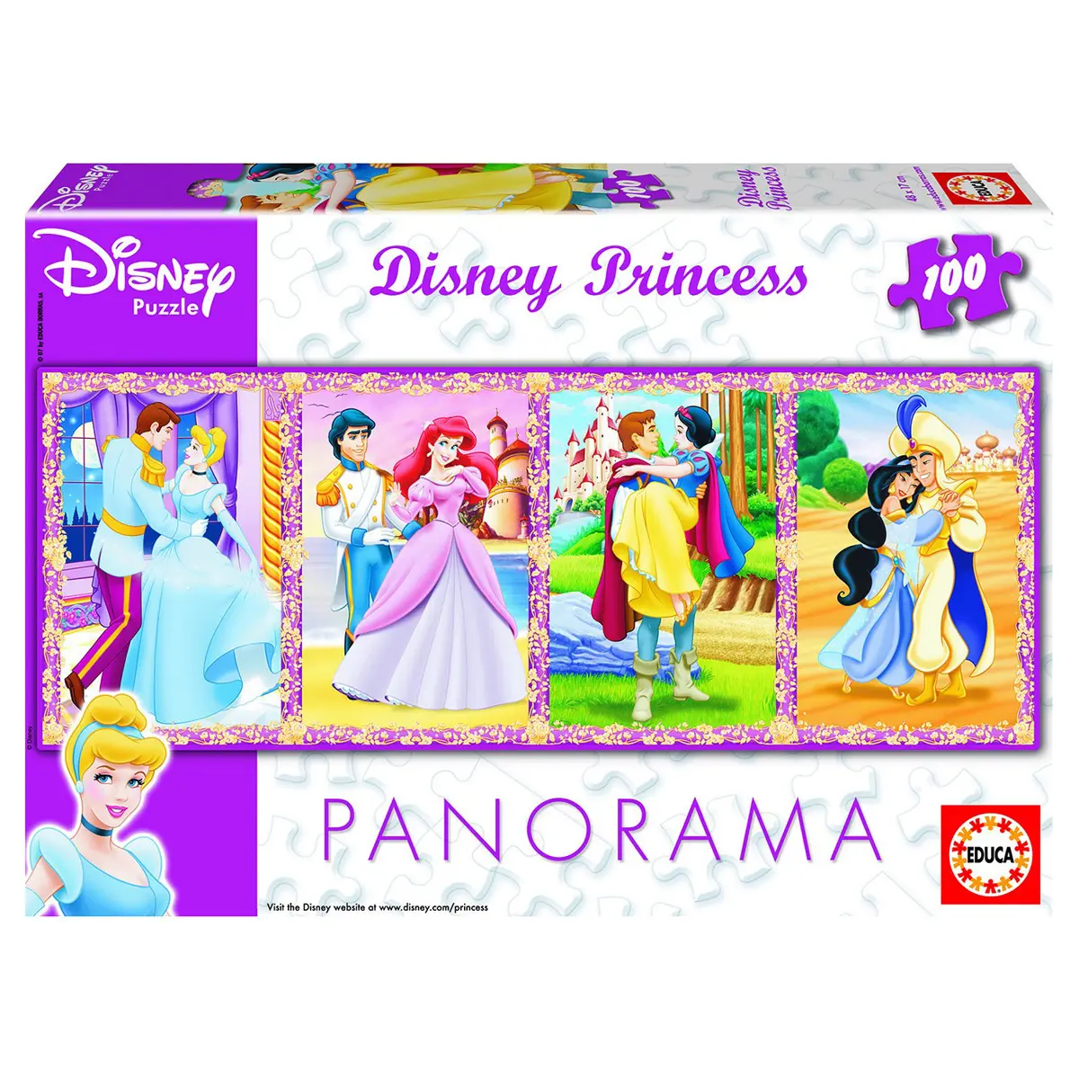 Puzzle Princezné - panoráma