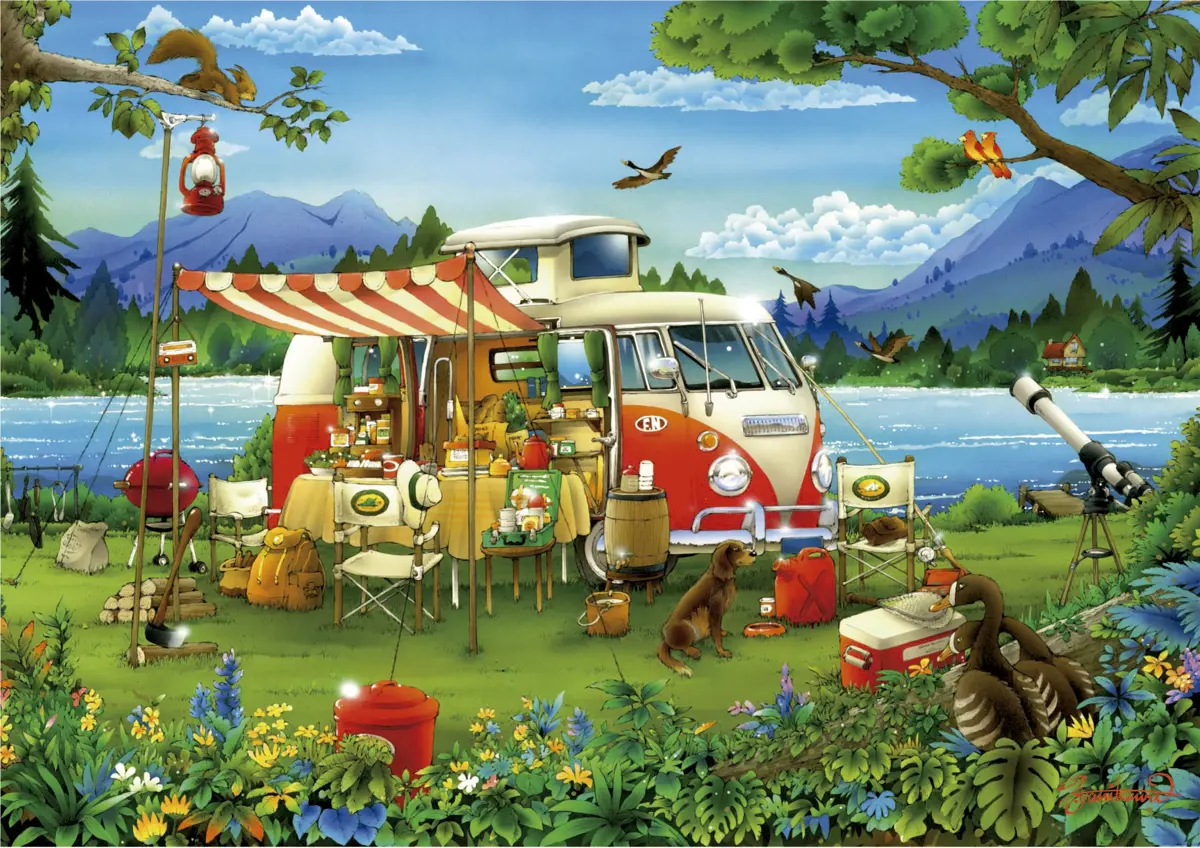 Puzzle Camping Holiday