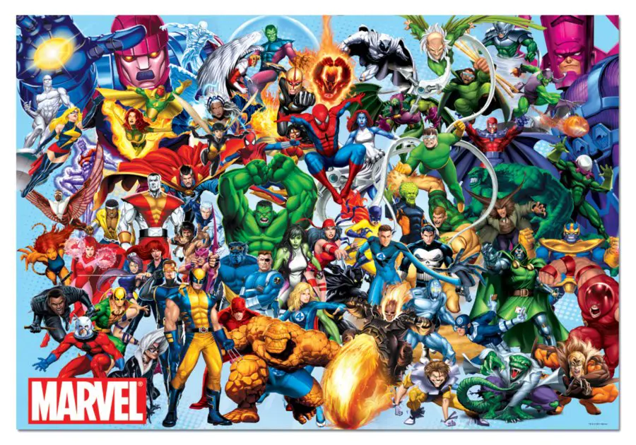 Puzzle Boîte endommagée Marvel Heroes