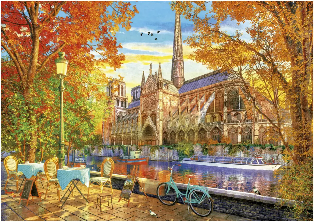 Puzzle Notre Dame in Autumn