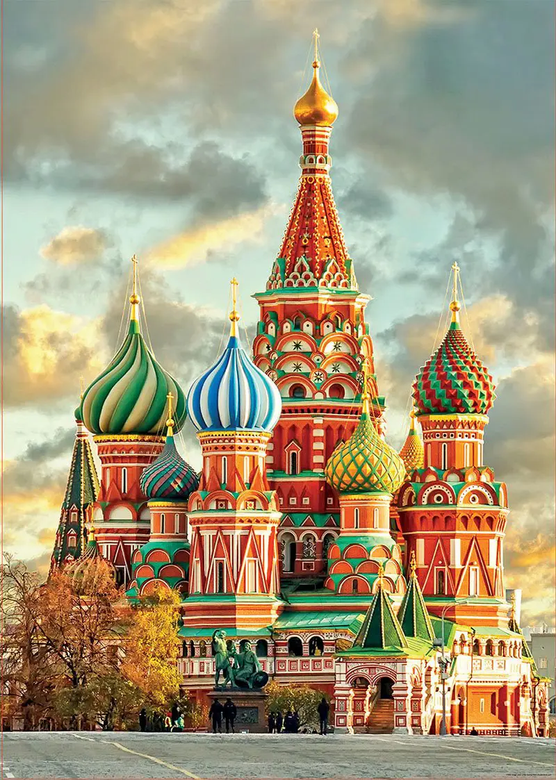 Puzzle St Basils Cathedral, Moscow, 1 000 pieces