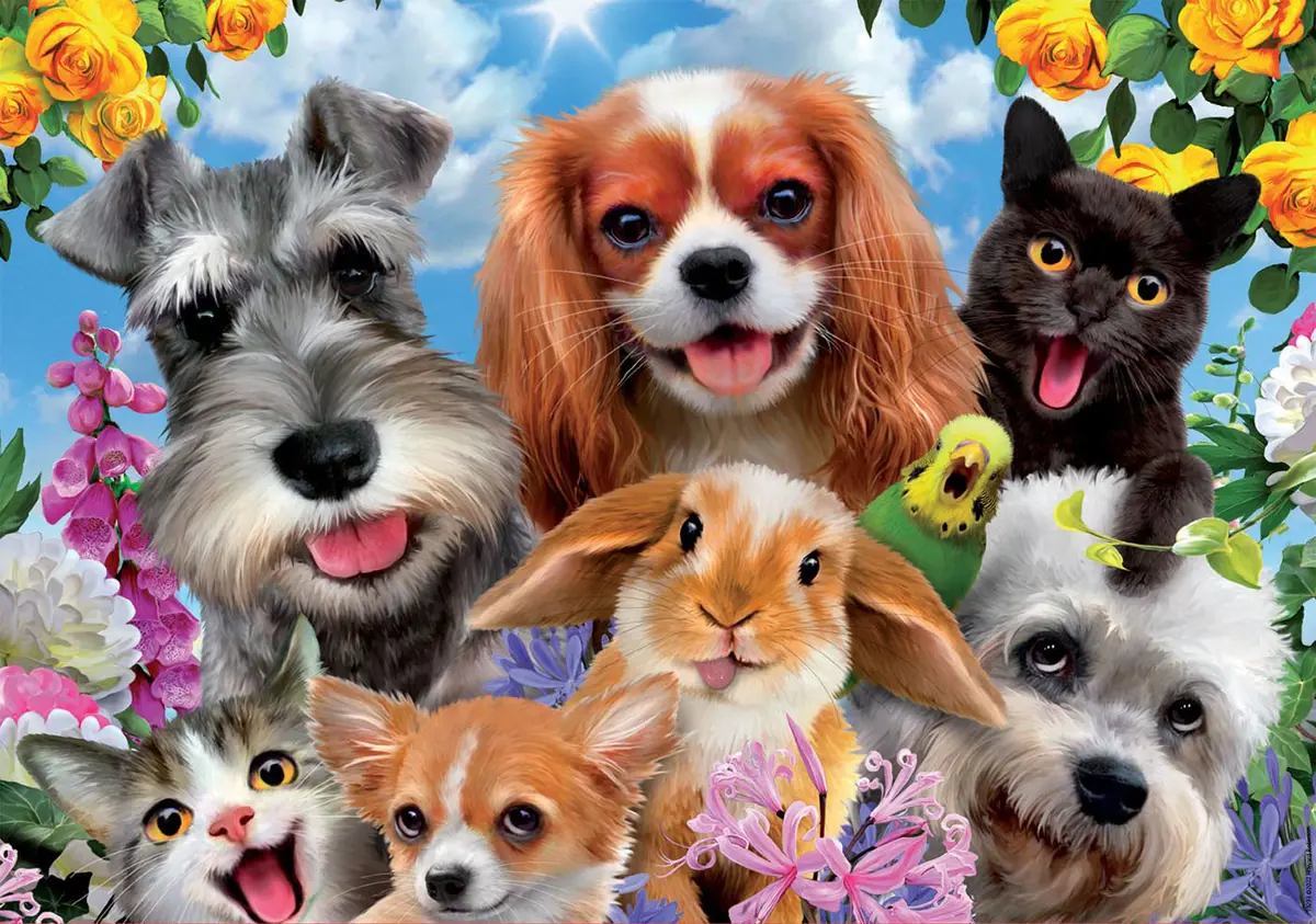 Puzzle Selfie Pet Parade 200 dielikov