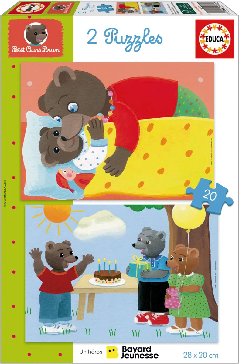 Puzzle 2x20 Petit Ours Brun