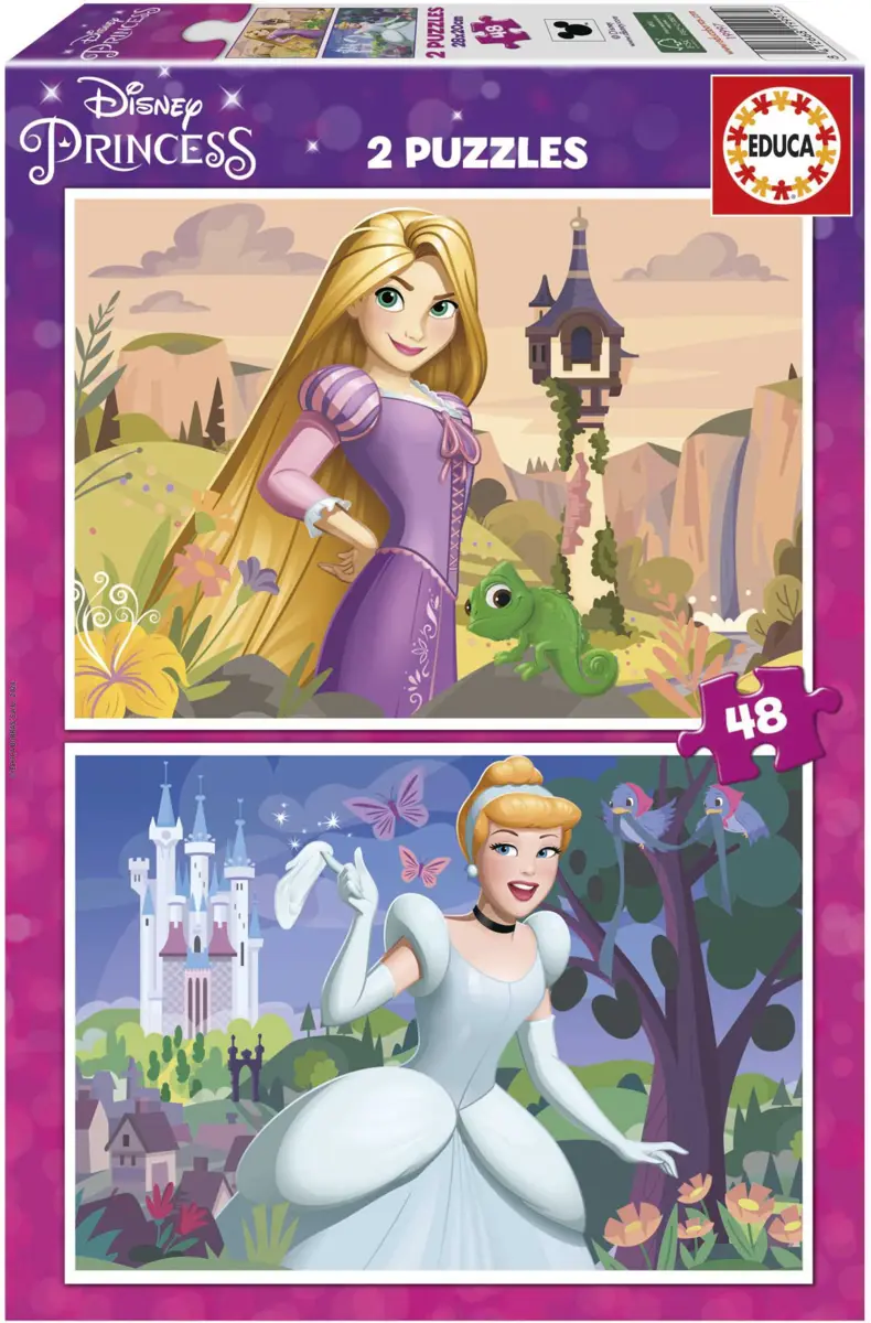 Puzzle 2x48 Disney Princezna