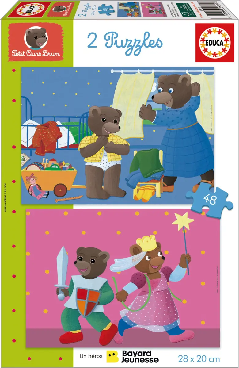 Puzzle 2x48 Petit Our Brun