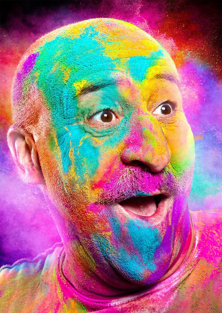 Puzzle Bald Man Laughing