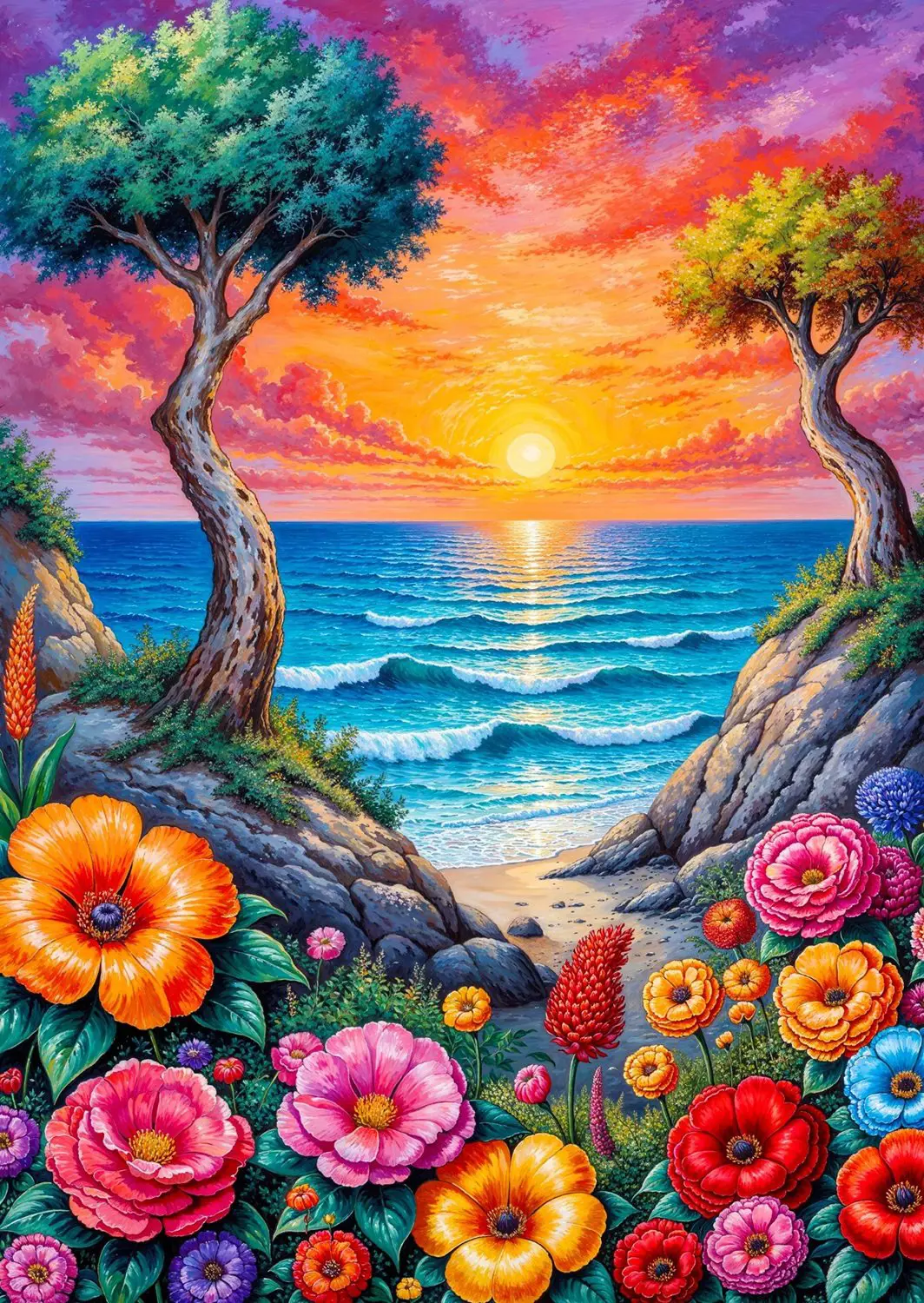 Puzzle Kvetoucí pobřeží