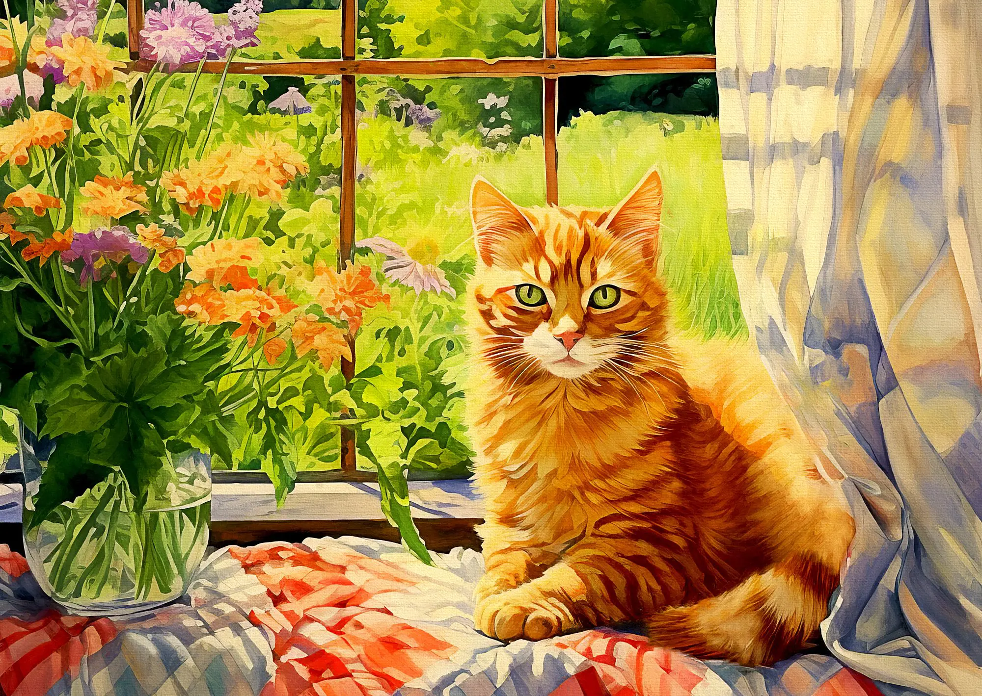 Puzzle Country Kitchen Kitty