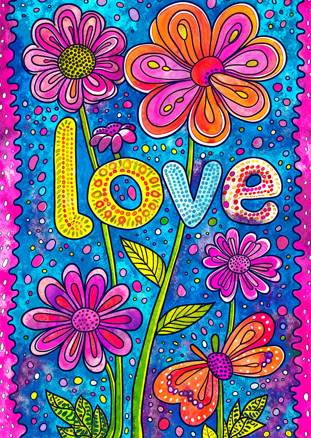 Puzzle Floral Love