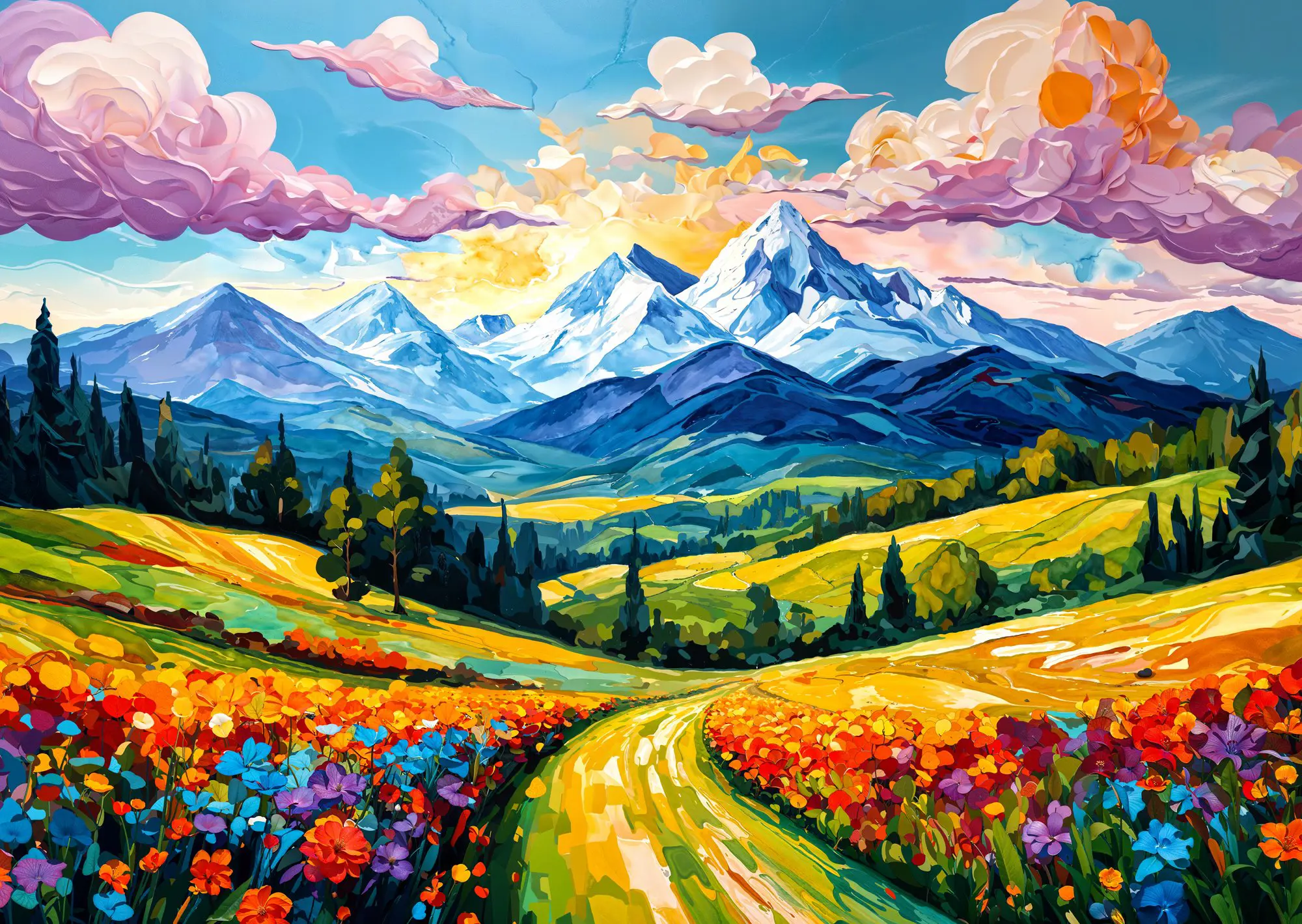 Puzzle Flowered Valley