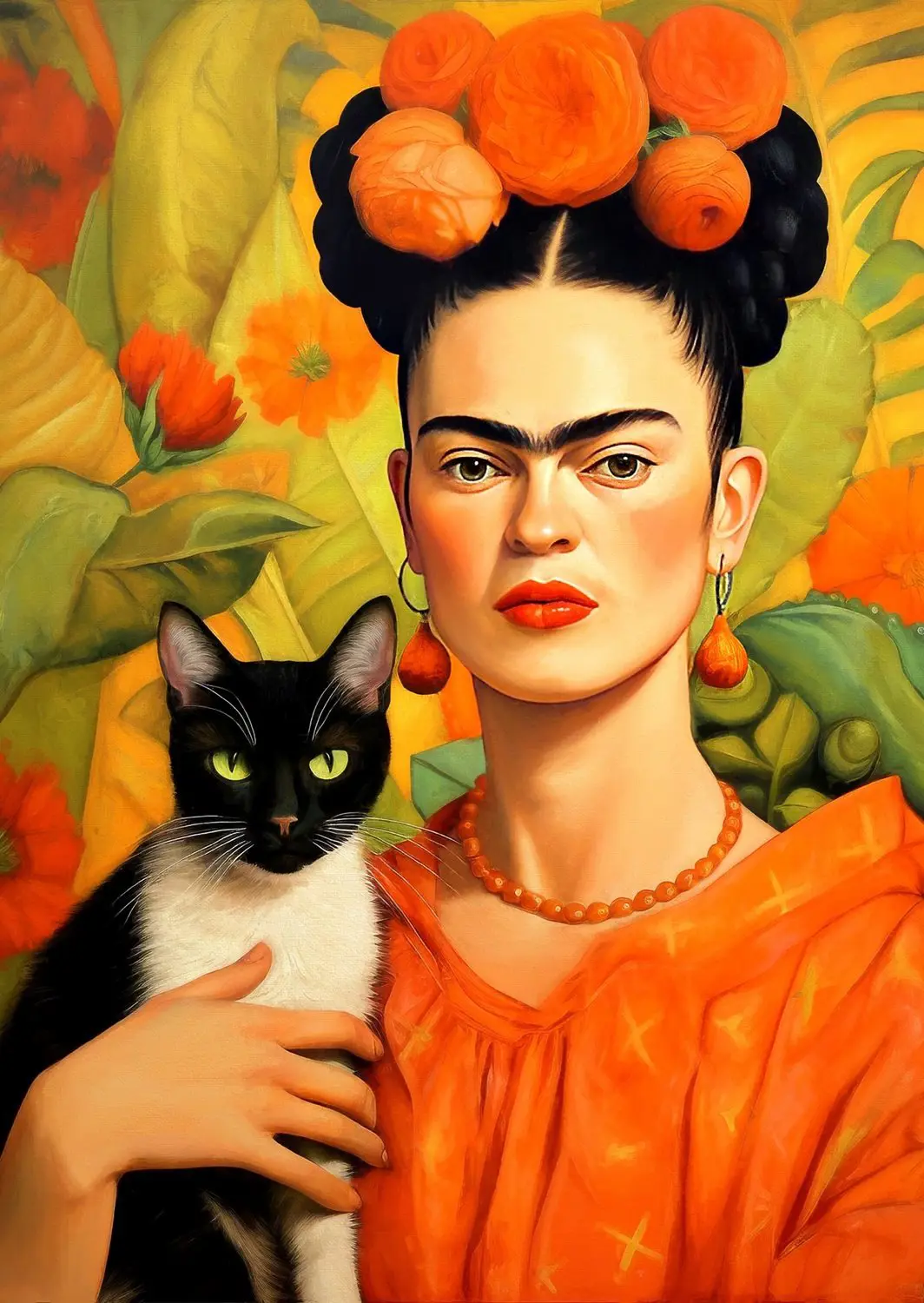 Puzzle Frida Kahlo and Her Cat