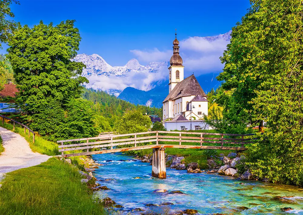 Puzzle Small Church in Ramsau, Germany