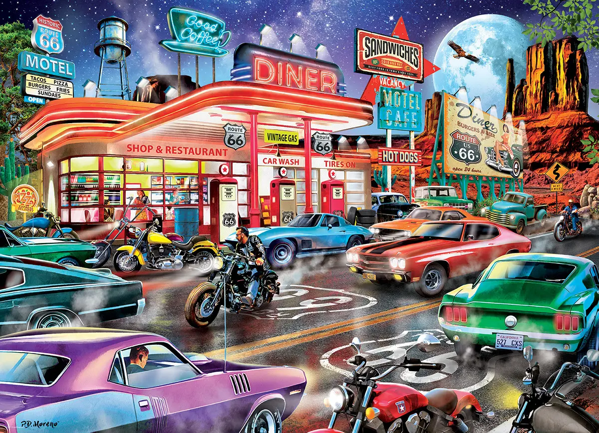 Puzzle Route 66 Diner