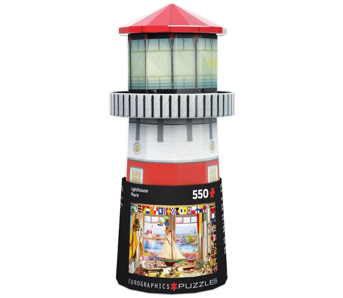 Puzzle Lighthouse Tin