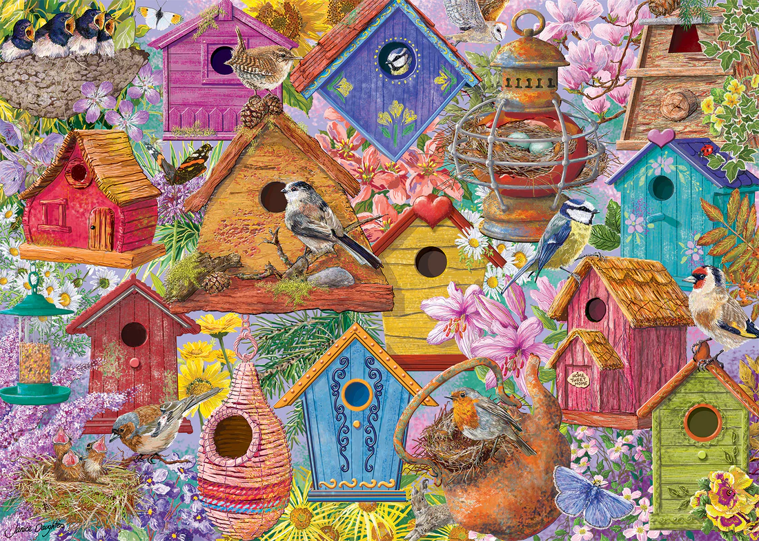 Puzzle Pueblo del Nido de Pájaros
