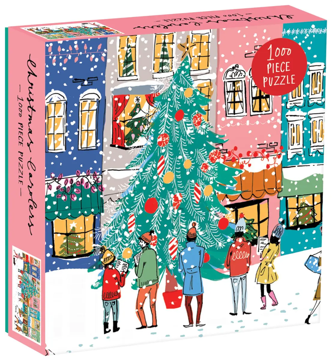 Puzzle Christmas Carolers Square