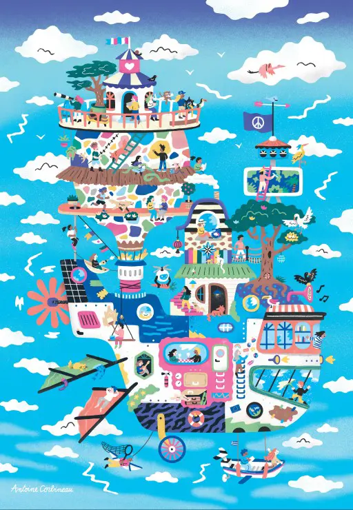 Puzzle Flying House