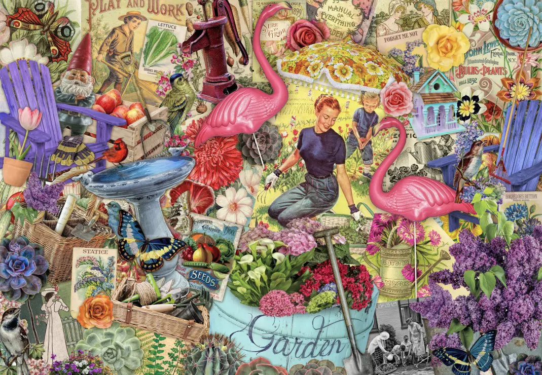 Puzzle Garten Collage