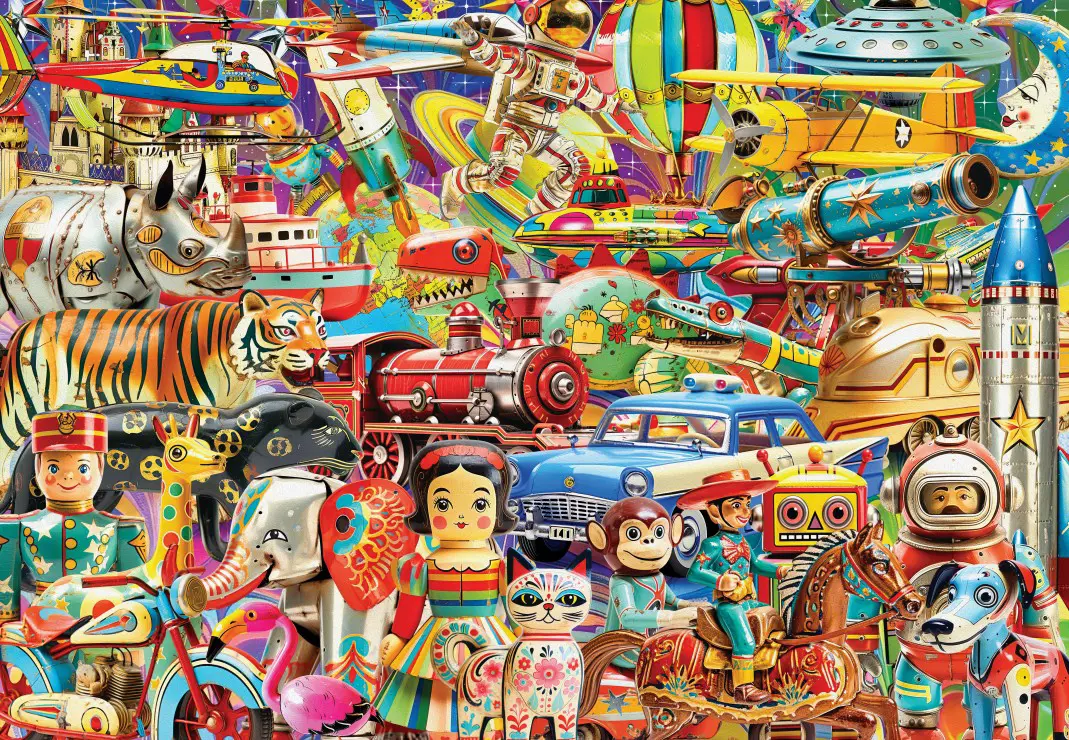Puzzle Retro hračky