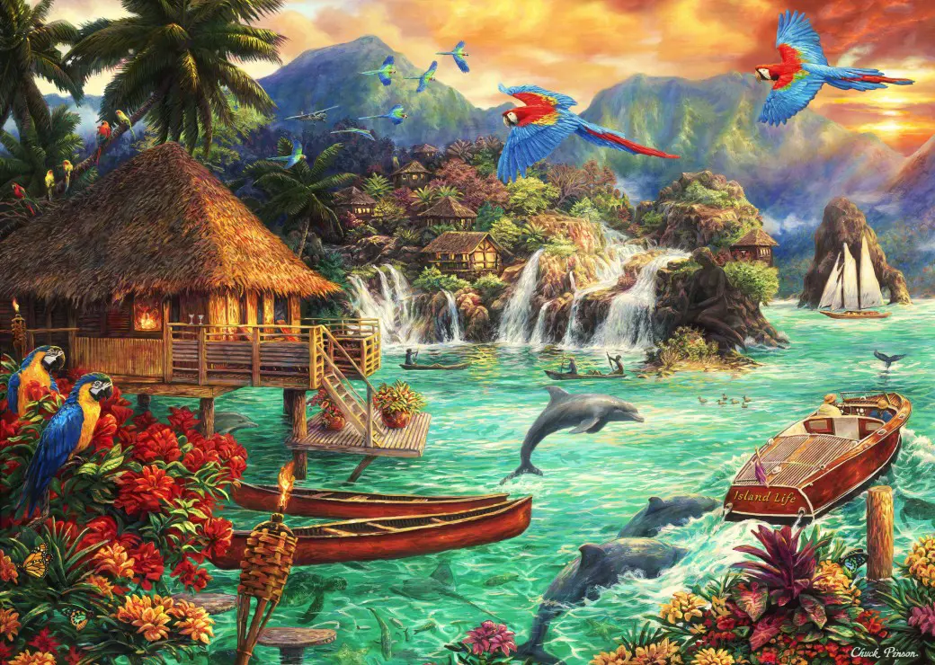 Puzzle Chuck Pinson: Život na ostrove