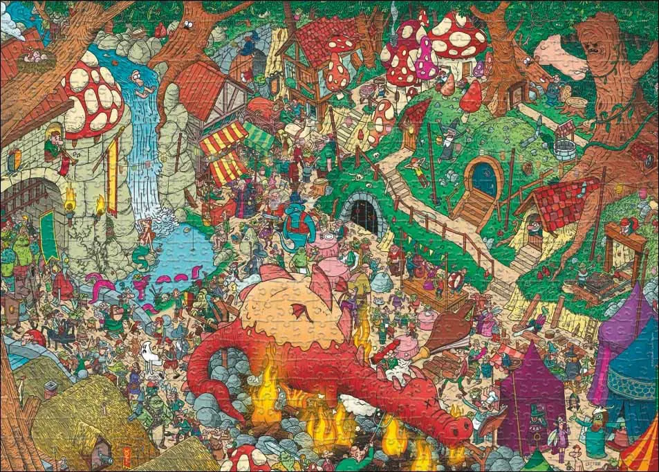 Puzzle Lectrr: Rozprávková krajina