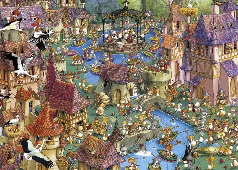 Puzzle Poškodený obal Ruyer: Bunnytown
